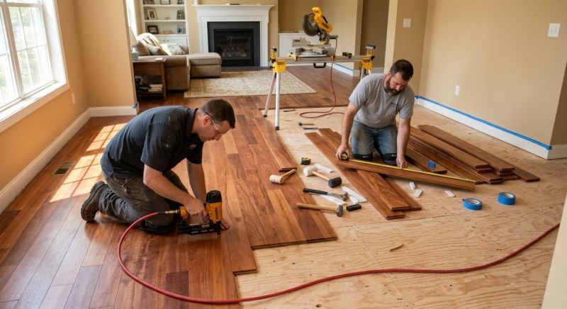 Cherry Floor Installation in Florissant, CO