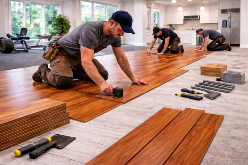 Cherry Floor Installation in Monument, CO