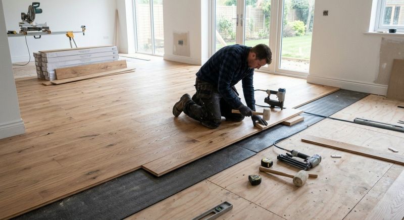 Oak Floor Installation in Cripple Creek, CO