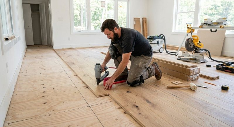 Oak Floor Installation in Monument, CO