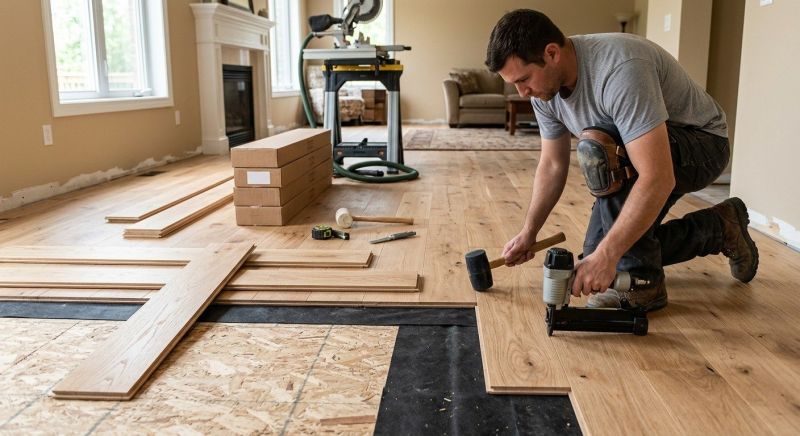Oak Floor Installation in Palmer Lake, CO