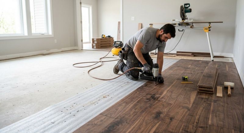 Walnut Flooring Installation in Woodland Park, CO