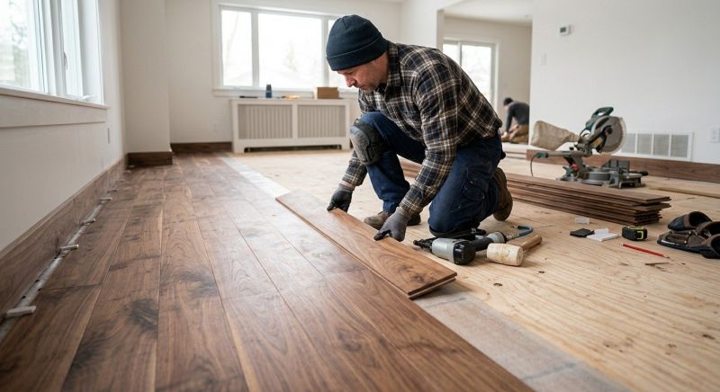 Walnut Flooring Installation in Woodland Park, CO