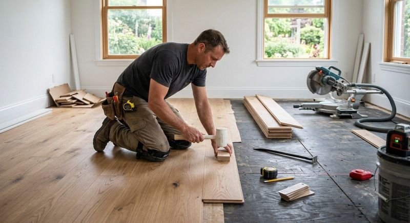 Wide Plank Floor Installation in Woodland Park, CO