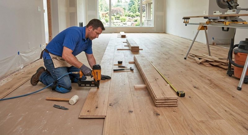Wide Plank Floor Installation in Woodland Park, CO